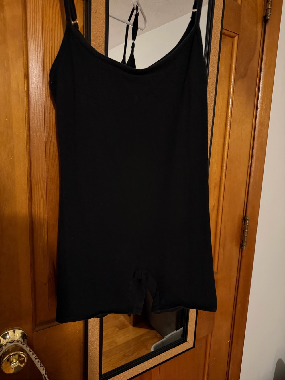 Forever 21 Black Cami Bodysuit with Adjustable Straps